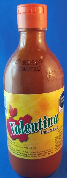 Salsa Valentina Picante 370ml- Valentina Chilli-soßemittel-scharf Flasche 370ml
